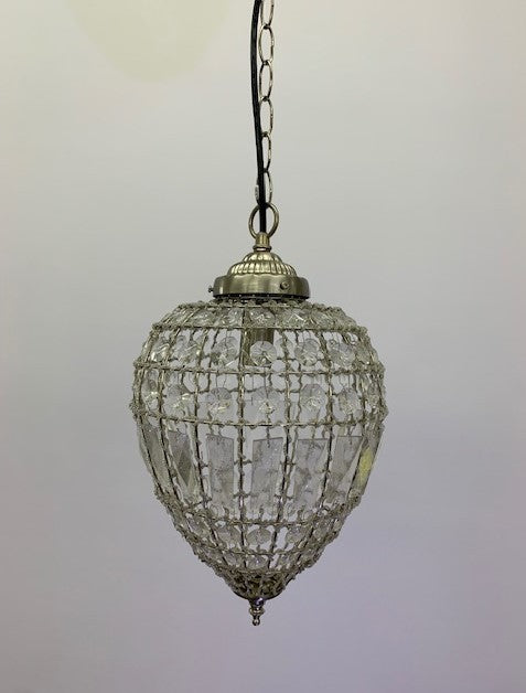 PLUME 1LT PENDANT CLEAR