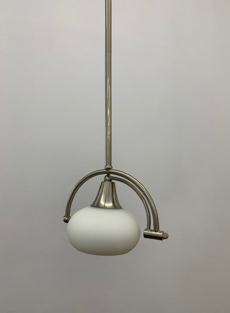 HALO BRUSHED CHROME ROD PENDANT(ONE ONLY)
