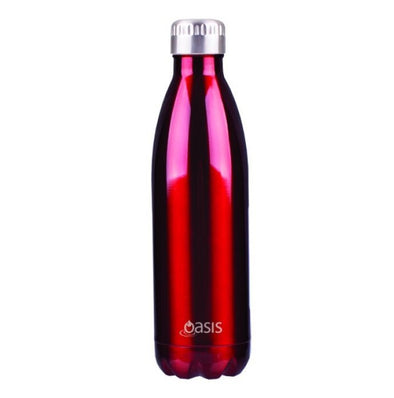 OASIS SS DBL WALL INS.DRINK BOTTLE 750ML RED