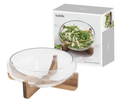 SALAD BOWL LARGE GLASS GATHER