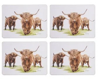 HIGHLAND HERD 6PK COASTERS