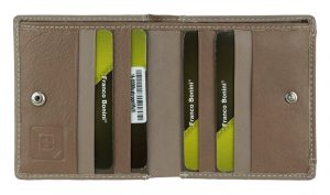 FRANCO BONINI WALLET COIN PURSE MUSHROOM LEATHER