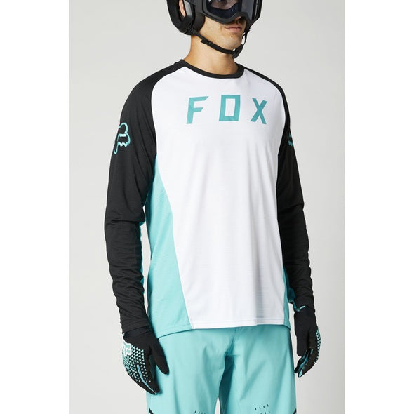 FOX DEFEND LS JERSEY M WHITE