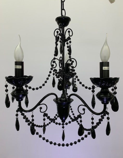 CHARLOTTE 3LIGHT PENDANT BLACK (ONE ONLY)