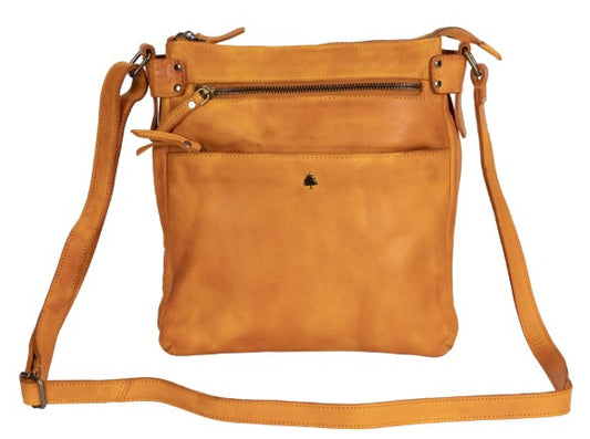 GWL LEATHER SHOULDER BAG ROBBIE YELLOW