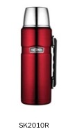 SS VACUUM FLASK 1.2LT RED THERMOS