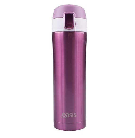 "OASIS"FLIP-TOP VACUUM FLASK 450ML BLUSH