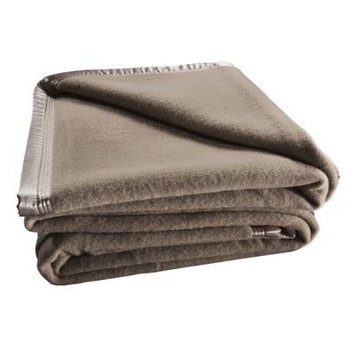 QB/KB JASON WOOL BLANKET TAUPE 227X258CM