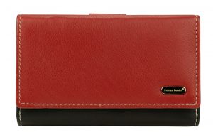 FRANCO BONINI LADIES WALLET LEATHER RED MULTI